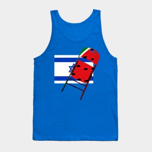 Watermelon Folding Chair To Brutal Occupation - Front Tank Top